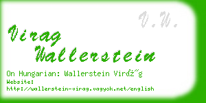 virag wallerstein business card